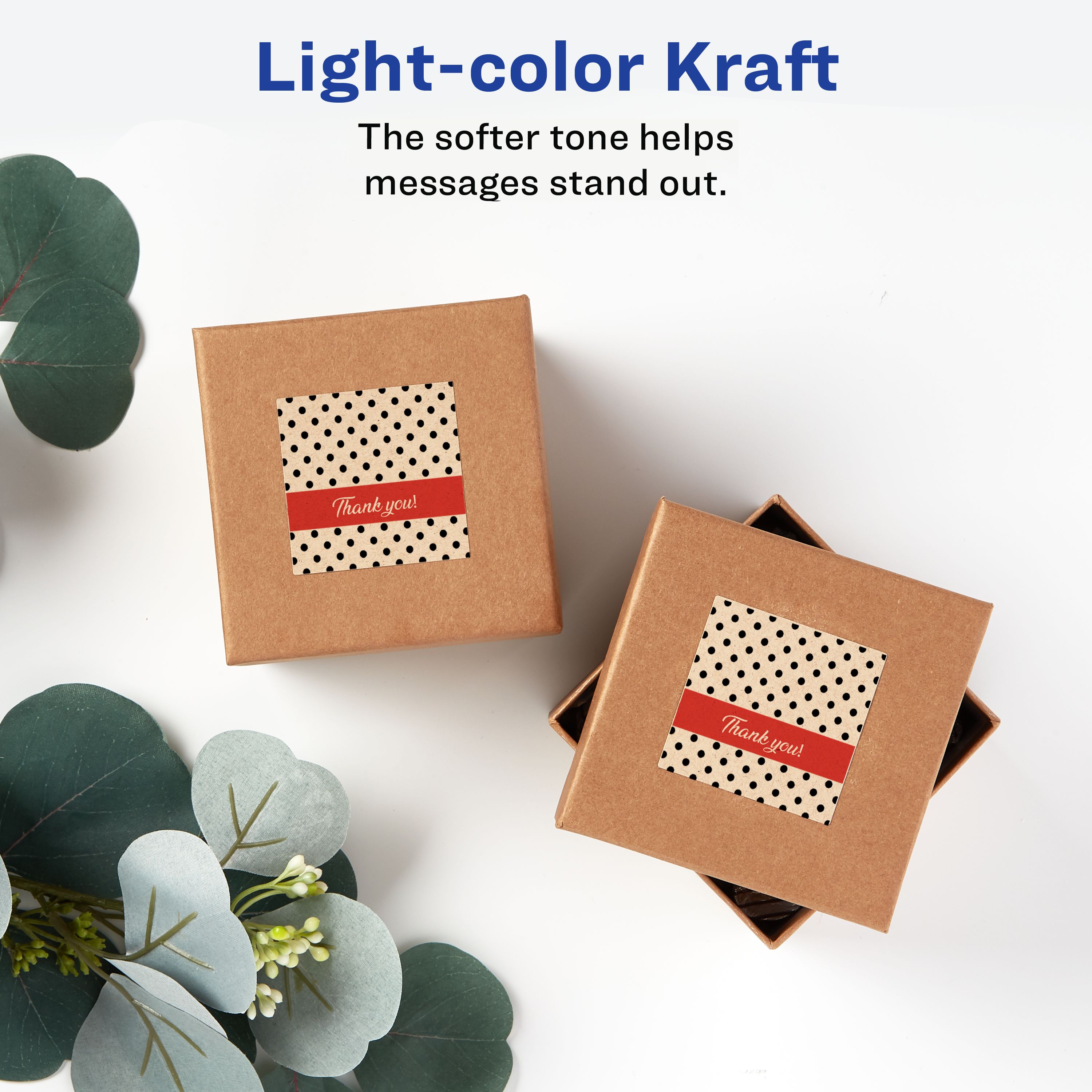 Kraft Brown Labels, 2